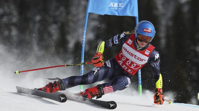 Mikaela Shiffrin n'a connu aucune difficulté lors de la 1re manche du géant d'Are. [Alessandro Trovati]