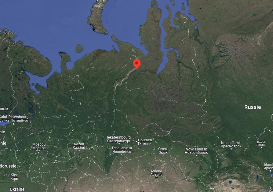Kharp est une petite localité d'Iamalo-Nénétsie, région reculée du Nord de la Russie à 1900 kilomètres de Moscou. Plusieurs colonies pénitentiaires y sont situées. [Google Map - RTS]
