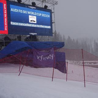 Des courses de ski ont été annulées à cause d'une tempête de neige au Colorado (USA). [Keystone/AP Photo - John Locher]