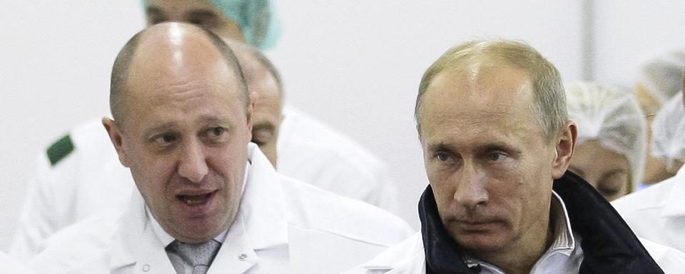 Le chef du groupe paramilitaire Wagner Evguéni Prigojine a été reçu par Vladimir Poutine peu après sa mutinerie. (Image d'illustration) [Keystone - Sputnik, Kremlin Pool Photo via AP]