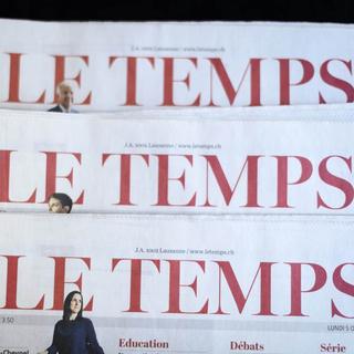 Le journal le Temps annonce le licenciement de trois collaborateurs. [Keystone - Laurent Gillieron]