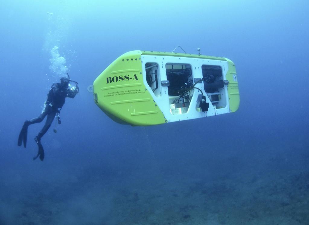 Il y a quelques années, un institut de l'Université de Tokyo a développé BOSS-A, un robot autonome capable d'explorer les fonds marins en quête de ressources, du cobalt par exemple. [AFP - The Yomiuri Shimbun]