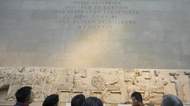 Coup de chaud entre Londres et Athènes autour des frises du Parthénon [Keystone - AP Photo/Kirsty Wigglesworth]