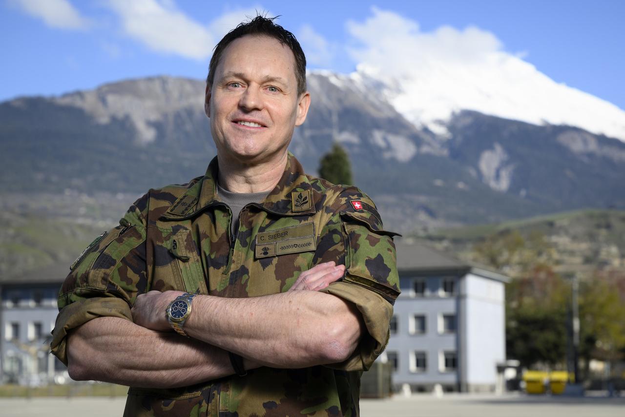 Le brigadier Christian Sieber est le nouveau commandant de la Patrouille des Glaciers. [KEYSTONE - Laurent Gilliéron]