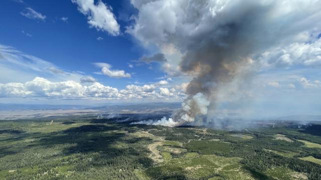 Les incendies, comme celui de la Colombie Britannique (ouest) au Canada durent depuis trois mois. [BC Wildfire Service via AFP]