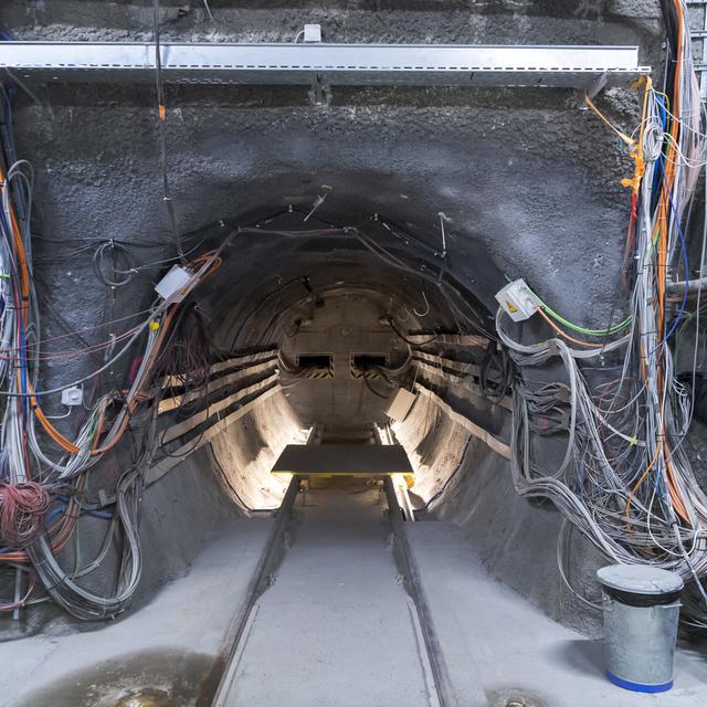 Les tunnels du Mont Terri (JU) abritent des laboratoires qui pourraient jouer un rôle important dans les objectifs climatiques de la Suisse. [Keystone - Georgios Kefalas]