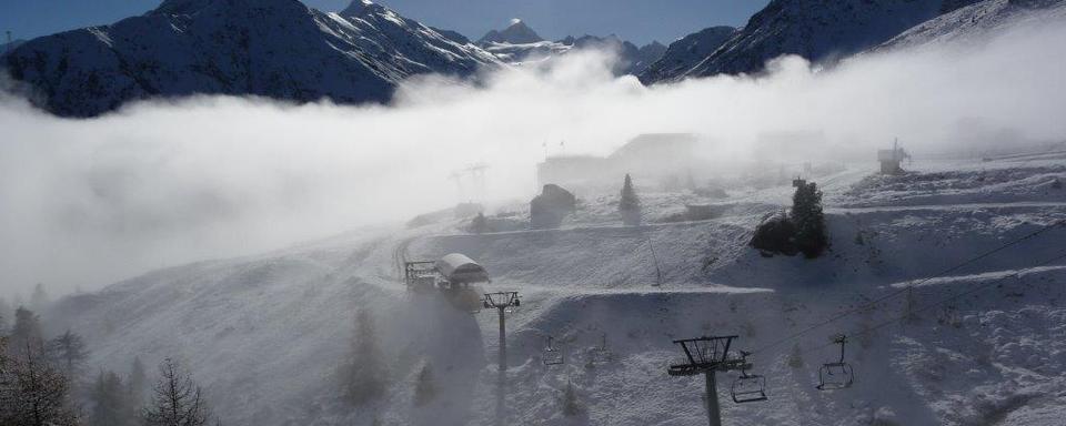 Le parc solaire doit voir le jour sur le domaine skiable de Grimentz. [Chantal Epiney]