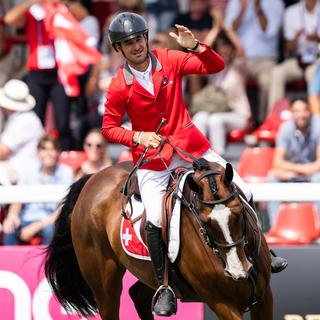 Steve Guerdat a décroché une première médaille européenne à Milan. [SRI - Bildbyran]