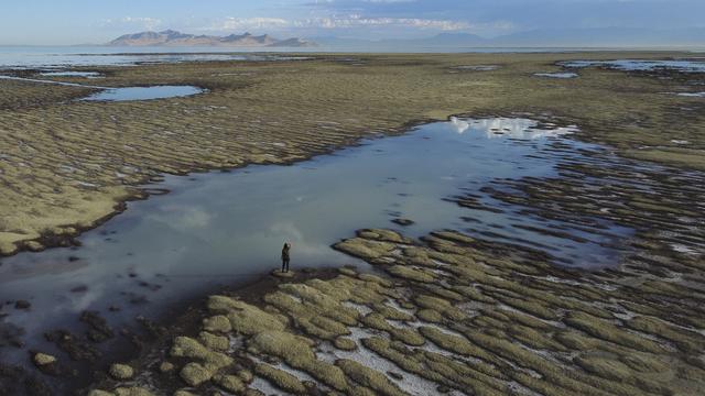 L'assèchement du Grand Lac Salé libère une poussière dangereuse pour les habitants de l’Utah. [Keystone - Rick Bowmer - AP Photo]