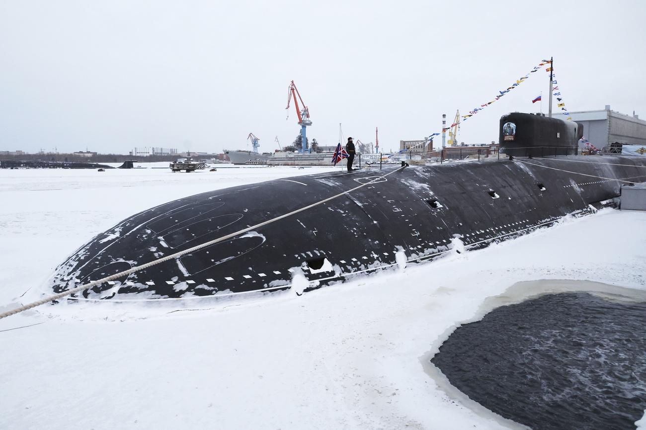 Poutine inaugure deux nouveaux sous-marins nucléaires. [Keystone - Mikhail Klimentyev, Sputnik]