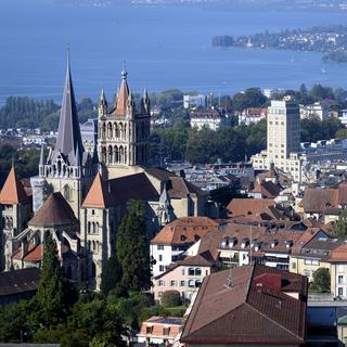 La ville de Lausanne franchit la barre des 150'000 habitants pour la première fois. [Keystone - Laurent Gillieron]