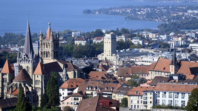 La ville de Lausanne franchit la barre des 150'000 habitants pour la première fois. [Keystone - Laurent Gillieron]