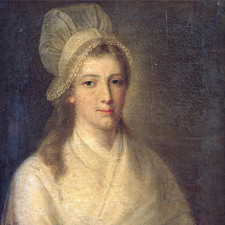 Charlotte Corday, peinte par Jean-Jacques Hauer, quelques heures avant son exécution le 17 juillet 1793. [DP]