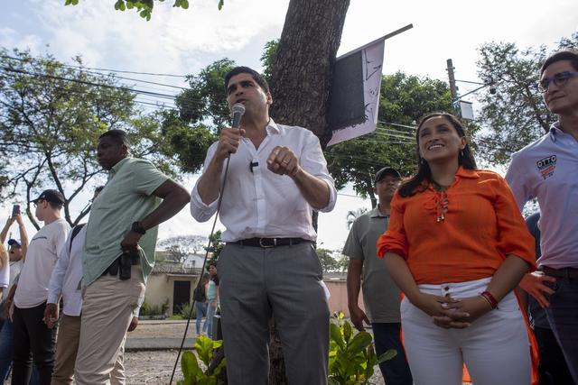 Otto Sonnenholzner a occupé le poste de vice-président de l'Equateur sous la présidence de Lenín Moreno. [Keystone - Mauricio Torres/EPA]