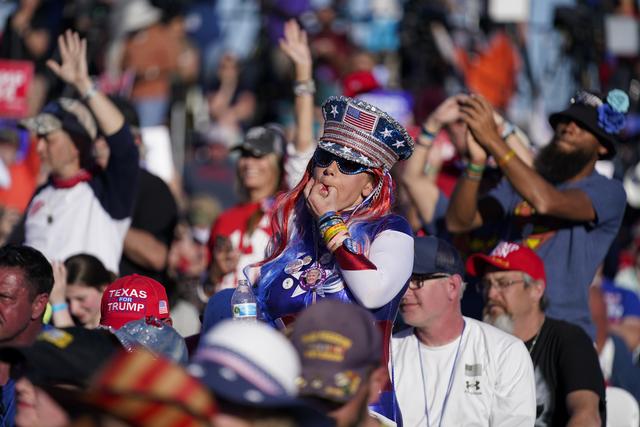 Des supporters de Donald Trump au Texas. [Keystone - Evan Vucci]