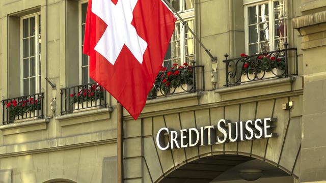 Une enseigne Crédit Suisse à Berne. [Depositphotos - doganmesut]