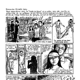 Une planche de la bande dessinée "Hanbok" de Sophie Darcq. [Editions L'Apocalypse]