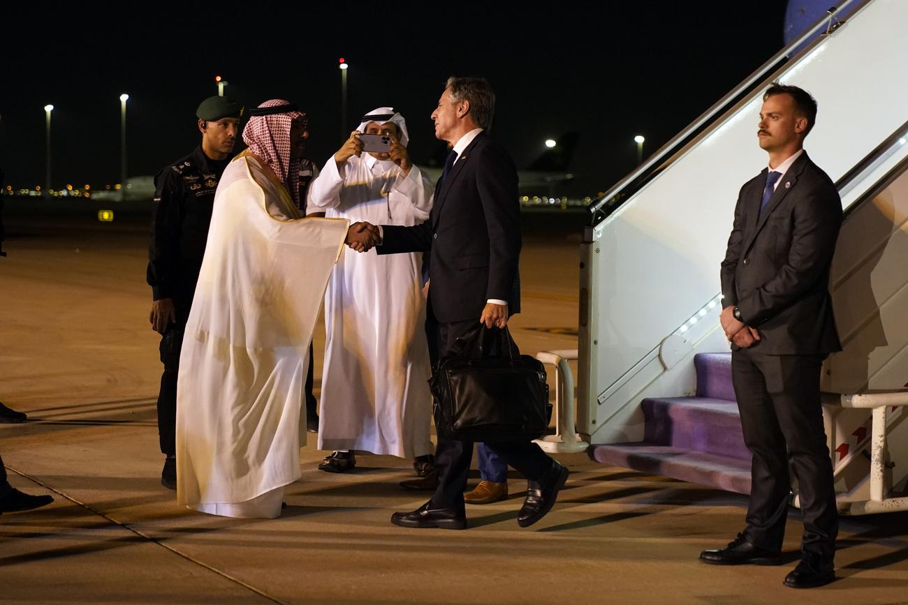 Le secrétaire d'Etat américain Antony Blinken est en visite en Arabie saoudite. [Keystone - AP Photo/Jacquelyn Martin, Pool]