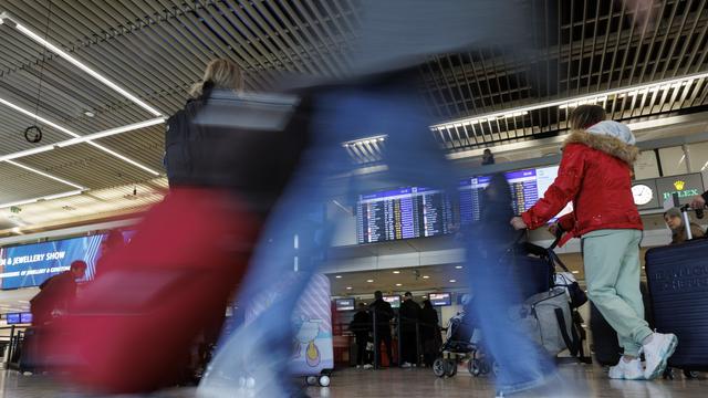 Pas de grève prévue samedi chez Dnata à l'aéroport de Genève. [KEYSTONE - SALVATORE DI NOLFI]