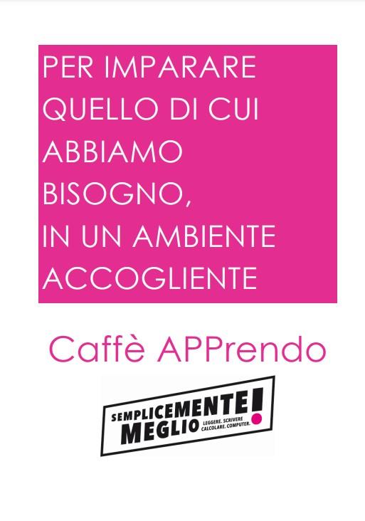 Une affichette pour les Caffè Apprendo au Tessin. [DR]