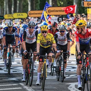 Le Tour de France 2023 est entaché par des soupçons de dopage. [EPA/Keystone - CHRISTOPHE PETIT TESSON]