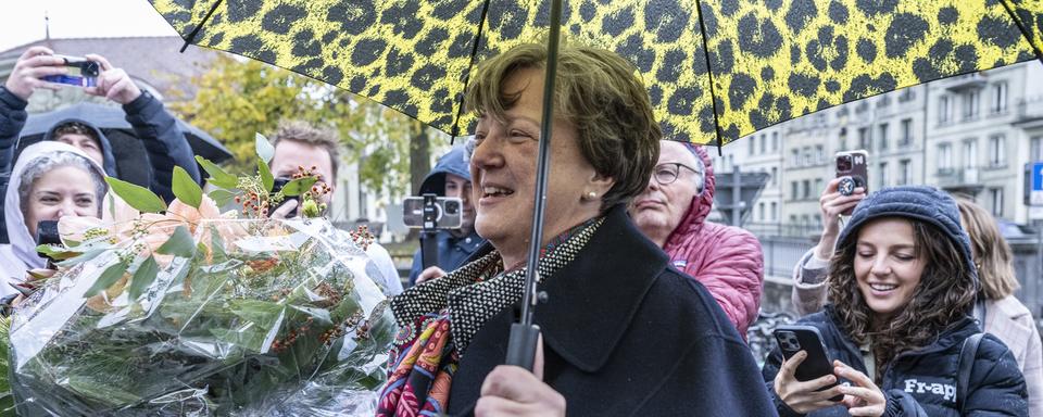 A Fribourg, Isabelle Chassot a été réélue au Conseil des Etats. [Keystone - Peter Schneider]