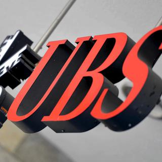 Le logo de la banque UBS. [Keystone - Walter Bieri]