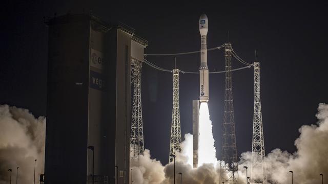 La fusée Vega-C en Guyane française, le 20 décembre 2022 [KEYSTONE - JM Guillon/ESA via AP]