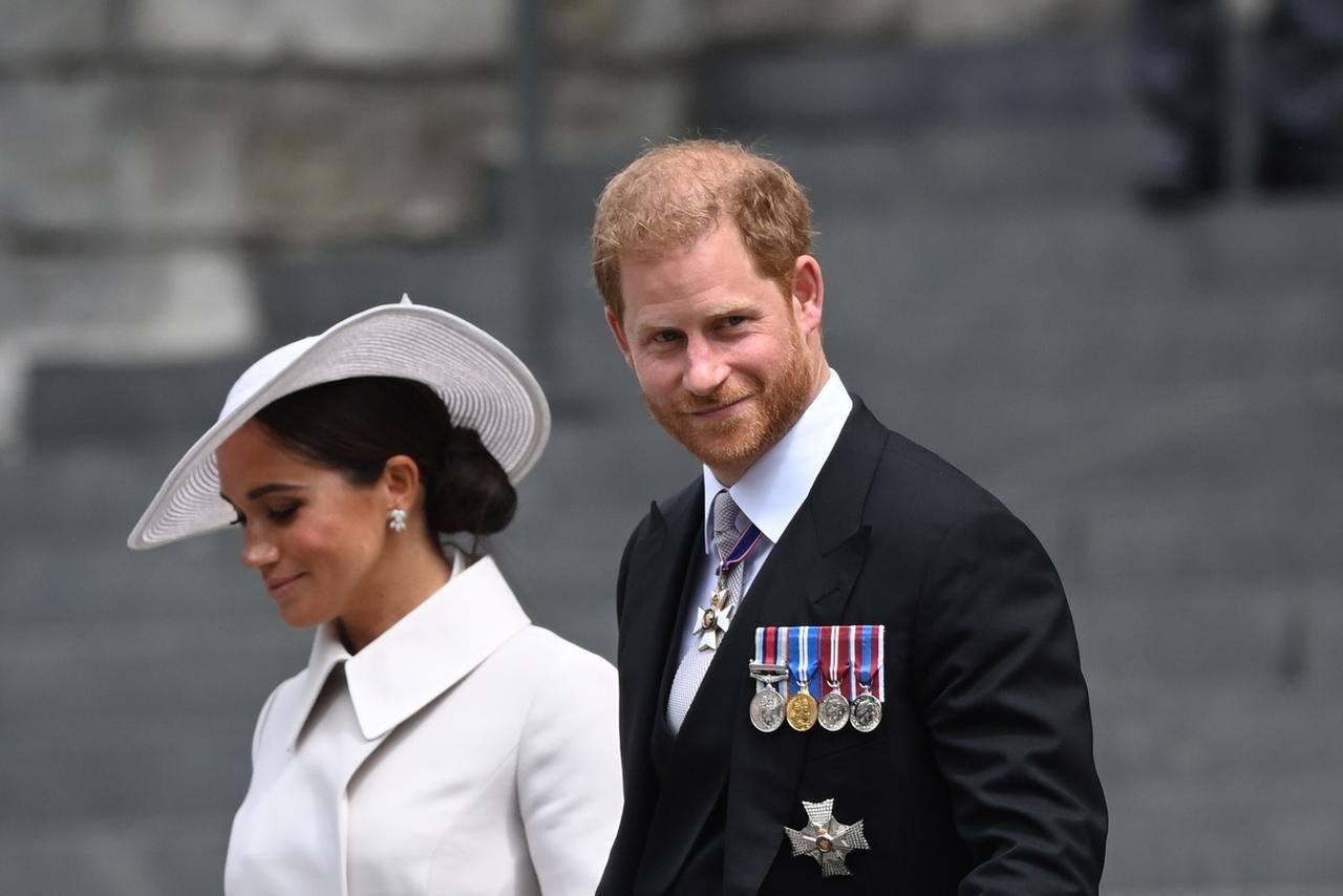 Le prince Harry va assister au couronnement de Charles III, mais sans Meghan. [KEYSTONE - NEIL HALL]