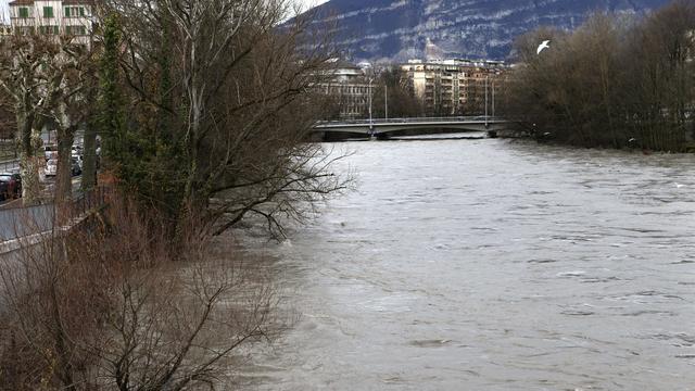 La baignade est déconseillée à Genève à cause de bactéries fécales (image d'illustration). [Keystone - Salvatore Di Nolfi]