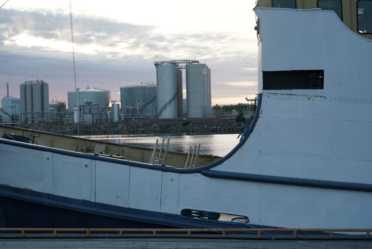 Le port marchand de Rauma est peu fréquenté. Finlande, mai 2023. [RTS - Sophie Iselin]