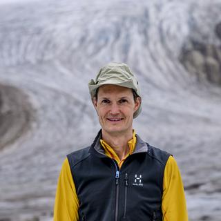 Matthias Huss, responsable du Réseau suisse de relevés glaciologiques. [KEYSTONE - JEAN-CHRISTOPHE BOTT]