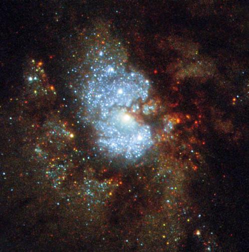 En 2017, le télescope spatial Hubble de la NASA et de l'ESA a photographié le noyau de la "Galaxie cachée". Euclid donne désormais bien plus de détails pour IC 342. [ESA/NASA - Hubble]