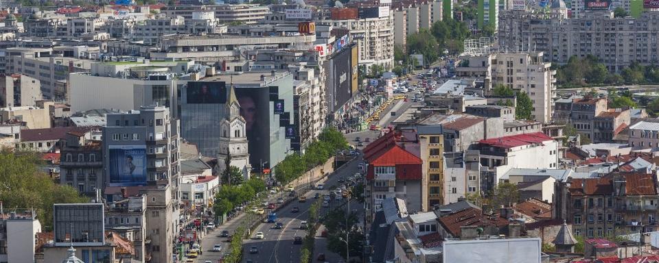 Une vue aérienne sur Bucarest. [AFP - Bibikow Walter / Hemis.fr]