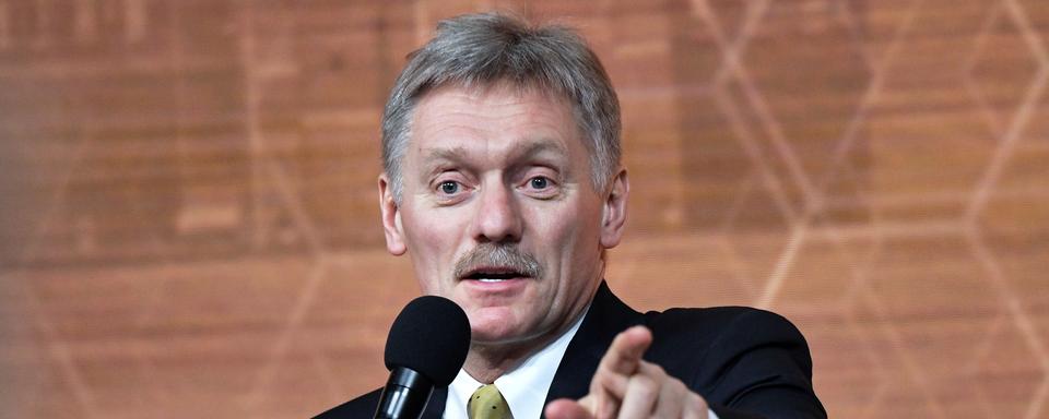 Le porte-parole du Kremlin Dmitri Peskov, ici le 19 décembre 2019. [Keystone/Sputnik - Alexei Nikolsky]