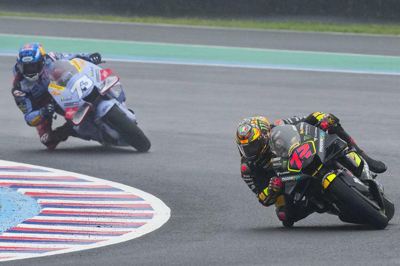 Marco Bezzecchi (72) a dominé le Grand-Prix d'Argentine. [KEYSTONE - Natacha Pisarenko]