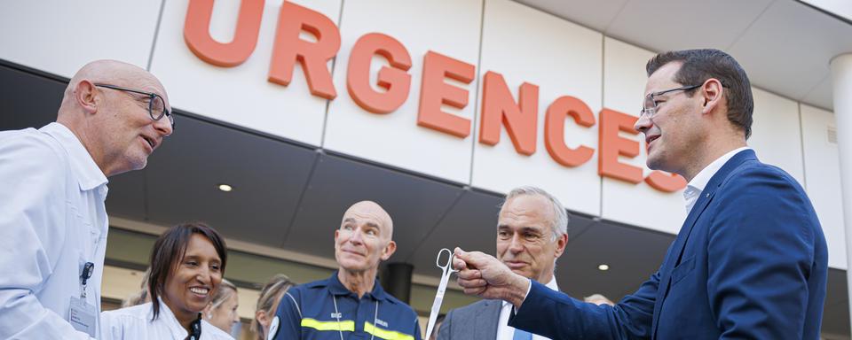 Inauguration des nouveaux locaux des urgences des HUG. [Keystone - Valentin Flauraud]