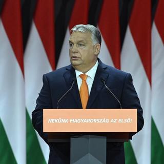 Viktor Orbán, le Premier ministre hongrois. [EPA / Keystone - Szilard Koszticsak]