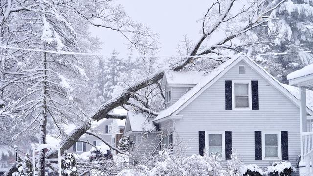 Les Etats de New York et de la Nouvelle-Angleterre font face à une tempête de neige depuis mercredi. [Keystone - Ben Garver]