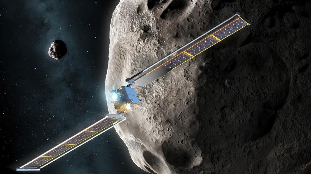Quand un vaisseau de la Nasa a percuté, pour une expérience, un astéroïde l'an dernier, il a envoyé un "nuage de rochers" dans l'espace. [afp - MARK GARLICK]