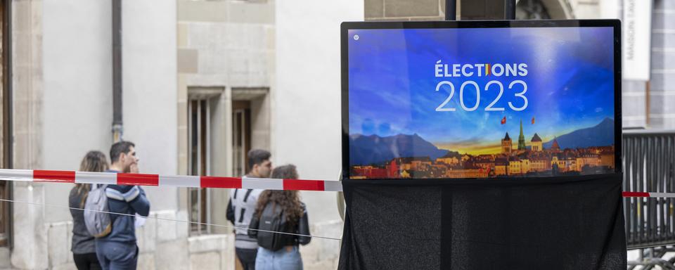 Les Genevoises et Genevois élisent leur Conseil d'Etat ce dimanche 30 avril. [Keystone - Martial Trezzini]