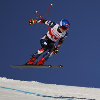 Mikaela Shiffrin a remporté la 4e descente de sa carrière à St-Moritz. [Giovanni Maria Pizzato]