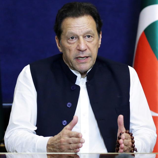 L'ancien Premier ministre pakistanais Imran Khan a été arrêté mardi. [Keystone - Rahat Dar - EPA]