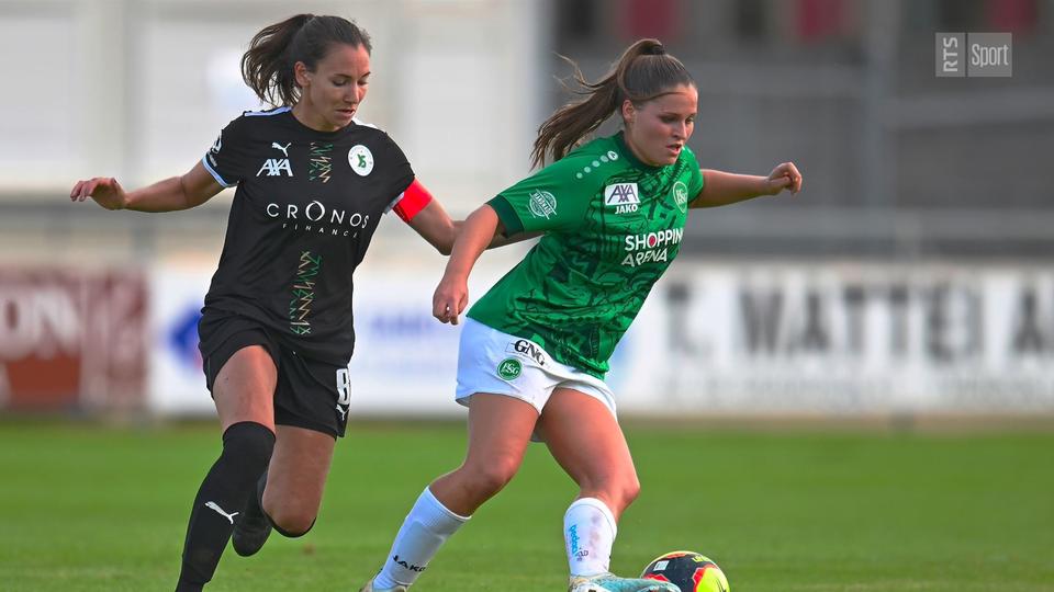 Tanja Bodenmann opposée à une joueuse de St-Gall.