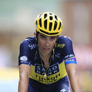 Le 6 février 2012, le Tribunal arbitral du sport suspend le cycliste Alberto Contador. [AP Photo - Peter Dejong]