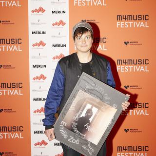 Emilie Zoé reçoit le prix du meilleur album au Festival M4Music. [M4Music - David Hubacher]