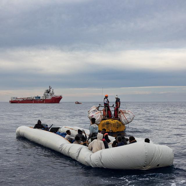 Le navire Ocean Viking sauve 92 migrants en Méditerranée. [TWITTER - SOS MEDITERRANEE]