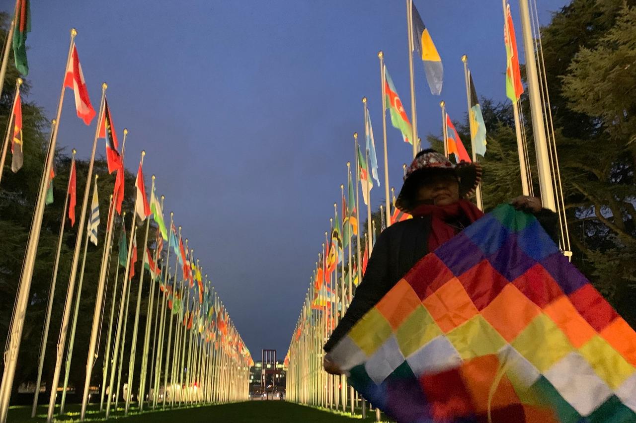 Lourdes s'est rendue également à l'ONU à Genève au moment où le Pérou était passé au crible du Conseil des Droits de l’Homme dans le cadre de l'Examen Périodique Universel. [RTS - Cédric Guigon]