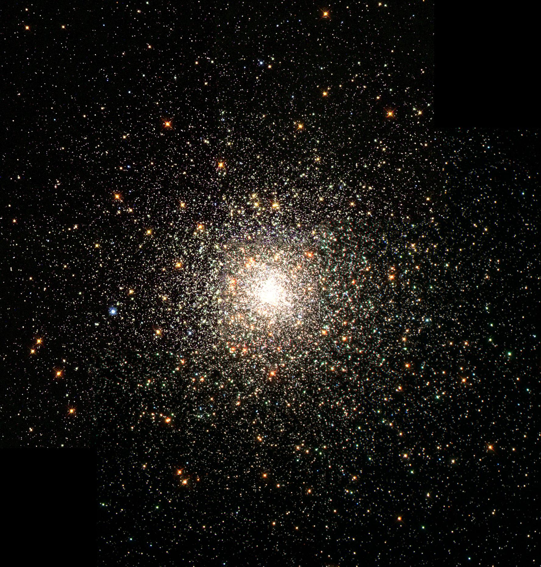 A 28'000 années-lumière de la Terre, l'amas M80 (NGC 6093) est l'un des plus denses de notre galaxie, la Voie lactée. Il contient des centaines de milliers d'étoiles, toutes maintenues ensemble par leur attraction gravitationnelle mutuelle. [AURA/ STScI/ NASA - The Hubble Heritage Team]