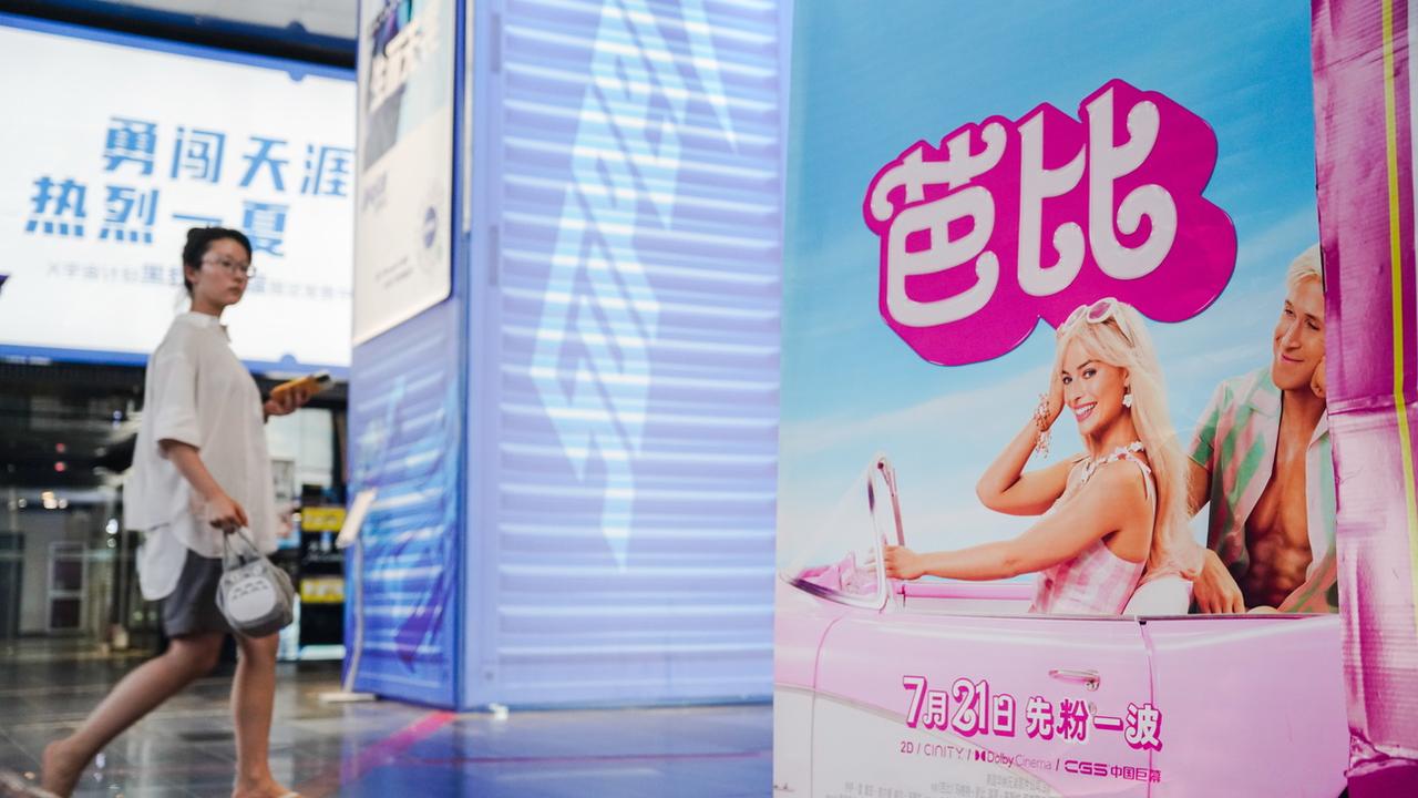 Le film Barbie cartonne au box-office chinois. [Keystone - Wu Hao]
